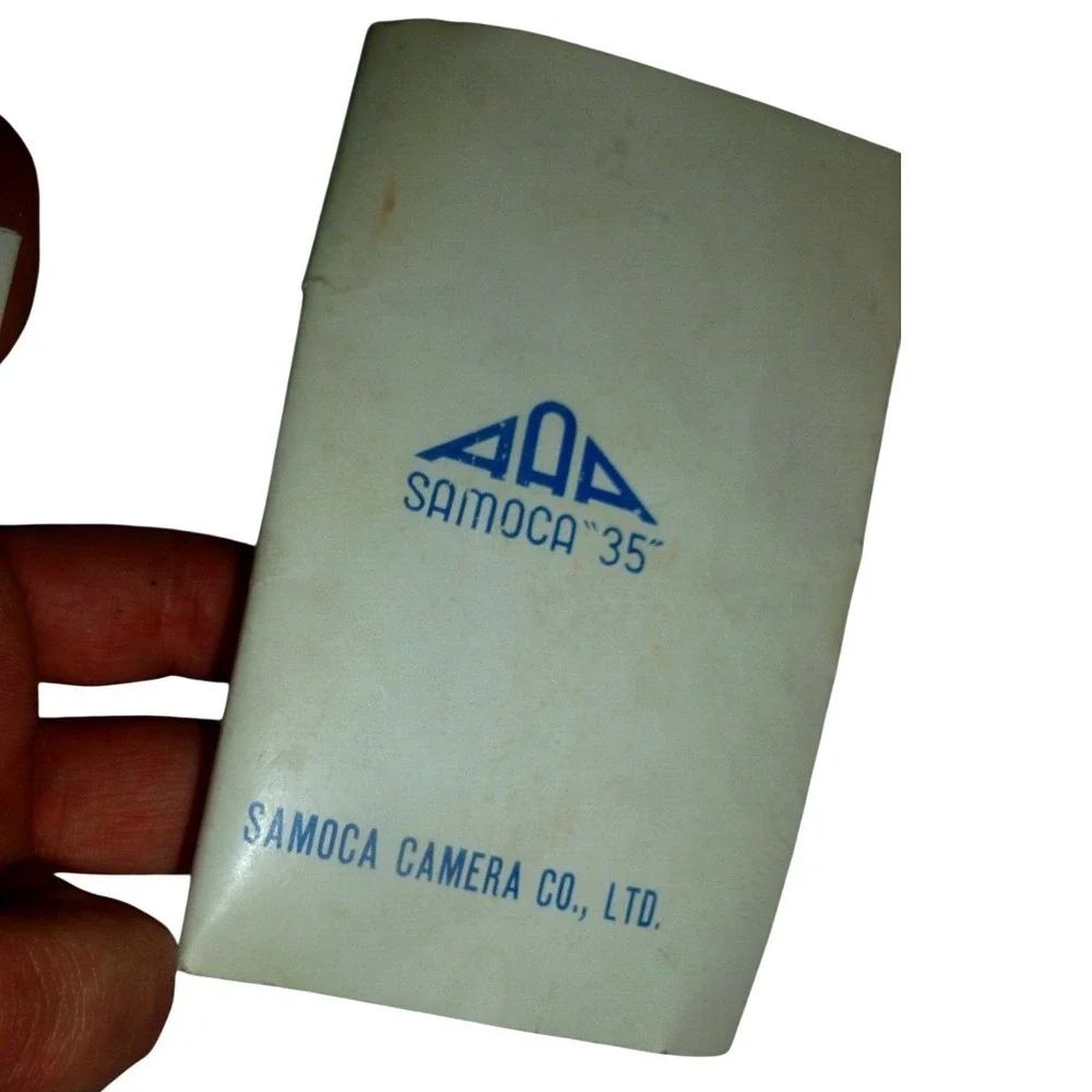 Vintage Samoca 35 Camera Instruction Manual Samoca Camera Co Ltd Blue White